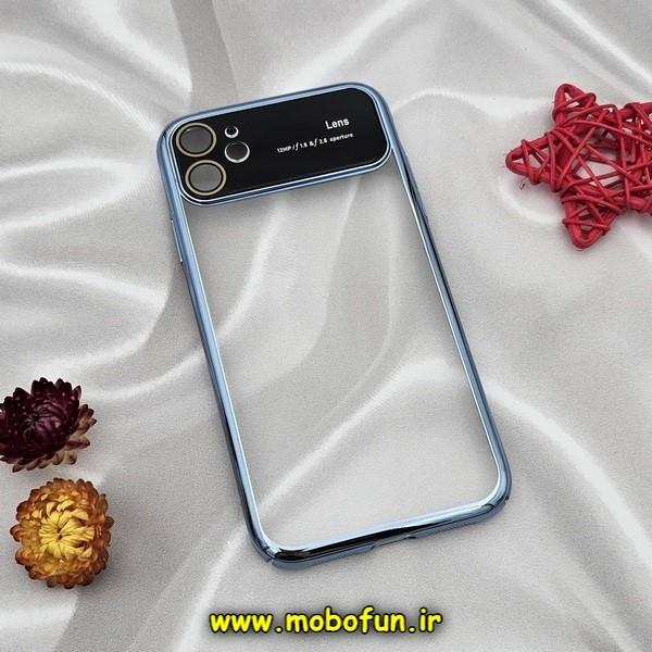 قاب گوشی iPhone 11 آیفون طرح طلقی شیشه ای Camera Lens شفاف اورجینال CREATIVE CASE سری Q SERIES رنگ آبی سیرا کد 583